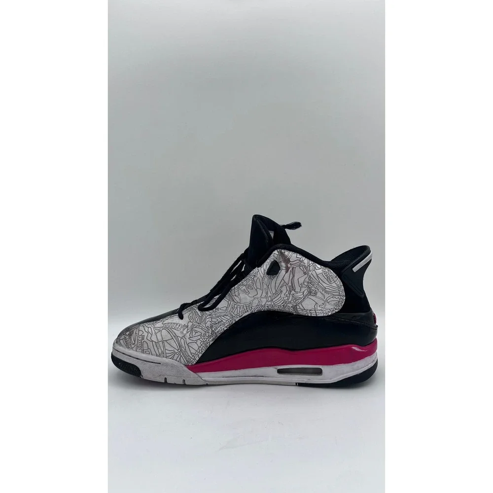 Jordan‎ Dub Zero Black Fireberry Laser Etched Sneakers 311046-162 Mens 9.5